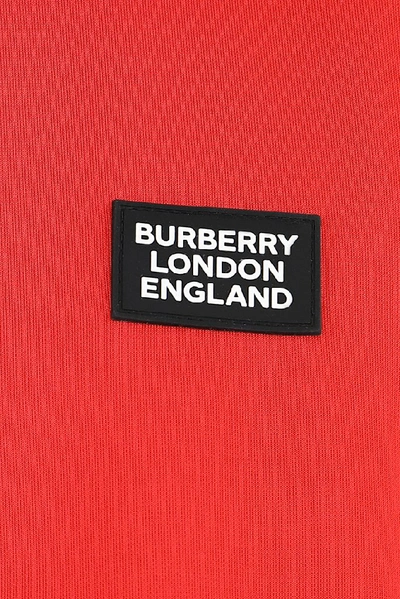Shop Burberry Logo Patch Track Jacket In Red