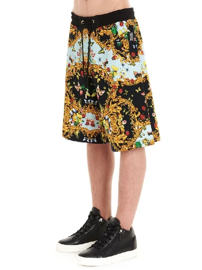 Shop Versace Jeans Couture Baroque Print Bermuda Shorts In Multi