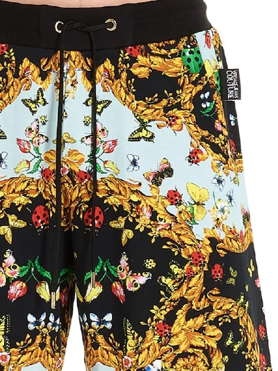 Shop Versace Jeans Couture Baroque Print Bermuda Shorts In Multi