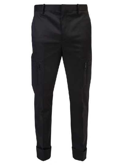 Shop Neil Barrett Straight Leg Trousers In Black