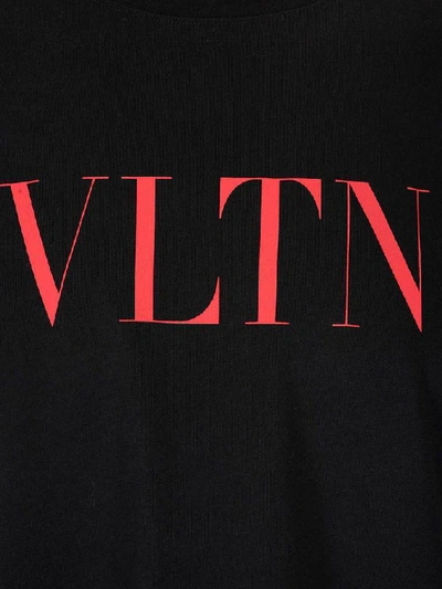 Shop Valentino Vltn Printed T In Black