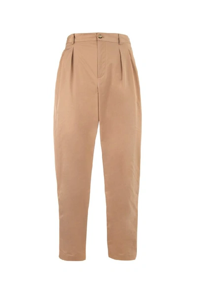 Shop Valentino Pleated Straight Pants In C85