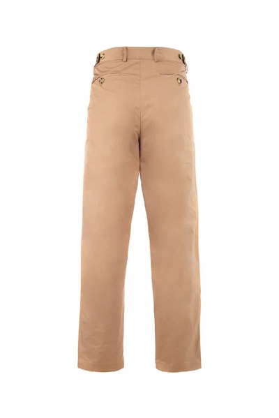 Shop Valentino Pleated Straight Pants In C85