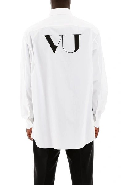 Shop Valentino X Undercover Ufo Printed Shirt In White
