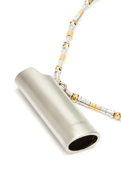 Shop Ambush Lighter Case Necklace In Silver