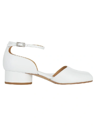 Shop Maison Margiela Tabi Pumps In White