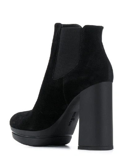 Shop Hogan High Heel Boots In Black