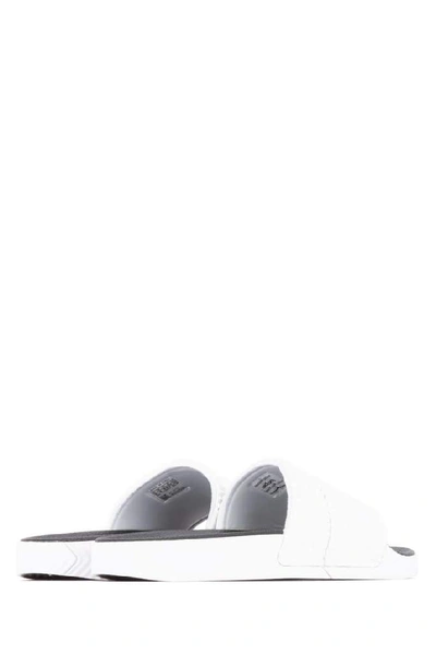 Shop Adidas Originals By Alexander Wang Adilette Slides In White