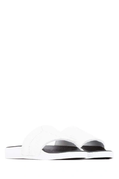 Shop Adidas Originals By Alexander Wang Adilette Slides In White