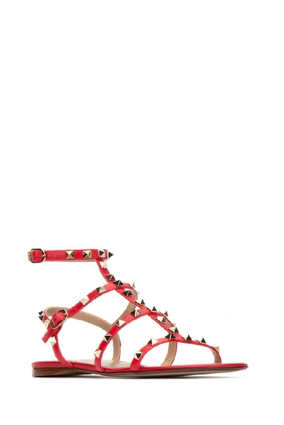 Shop Valentino Garavani Rockstud Sandals In Ju5