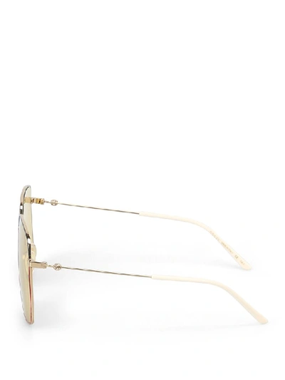 Shop Gucci Eyewear Squared Sunglasses In Multi