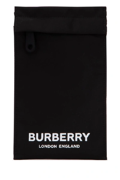 Shop Burberry Logo Printed Phone Case In Black