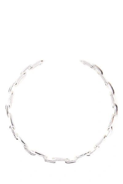 Shop Ambush Chainlink Choker Necklace In Silver