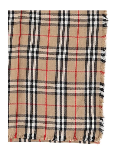Shop Burberry Lightweight Vintage Check Scarf In Multi