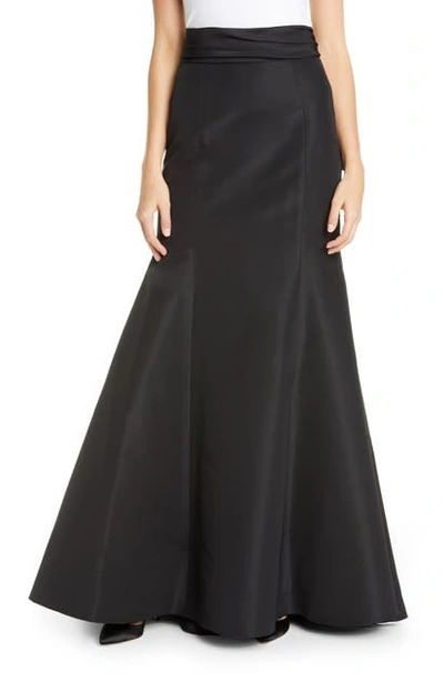 Shop Carolina Herrera Waist Knot Trumpet Skirt In Black