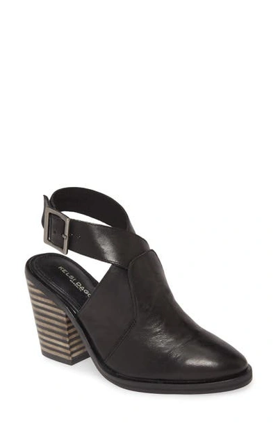 Shop Kelsi Dagger Brooklyn Block Heel Sandal In Black Leather