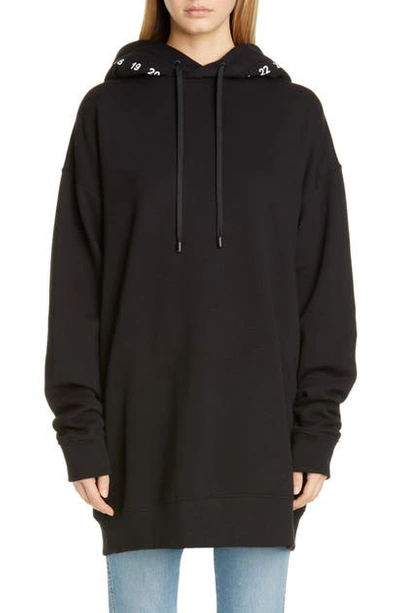 Shop Maison Margiela Oversize Cotton Hoodie In Black