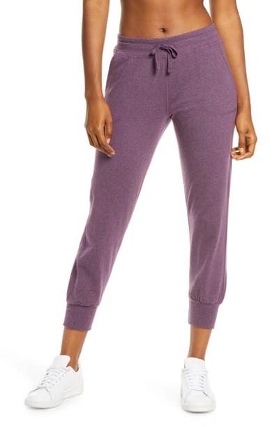 Shop Patagonia Ahnya Fleece Pants In Dpm Deep Plum