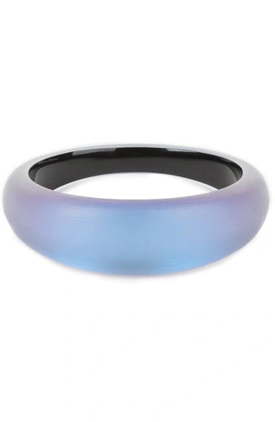 Shop Alexis Bittar 'lucite' Skinny Tapered Bangle In Iridescent Iris