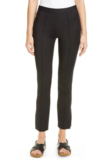 Shop Partow Maurice Side Slit Ankle Pants In Black