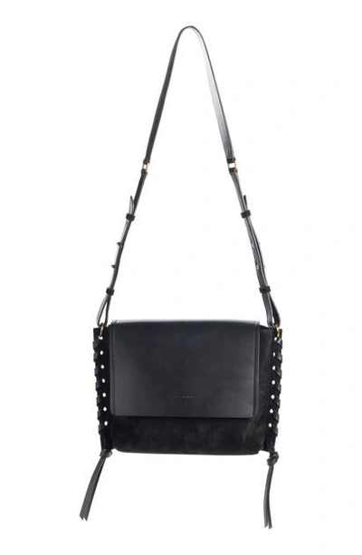 Shop Isabel Marant Asli Leather Shoulder Bag In Black