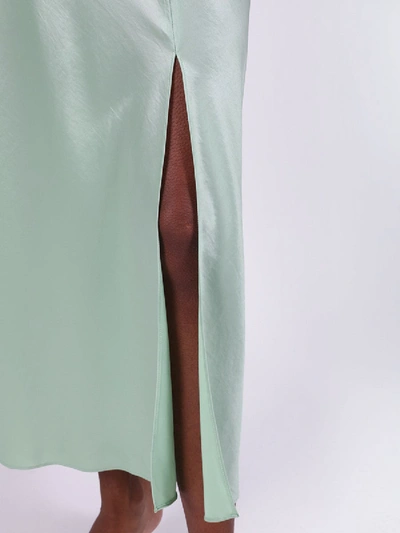 Shop Alexander Wang T High-waisted Midi Skirt Green