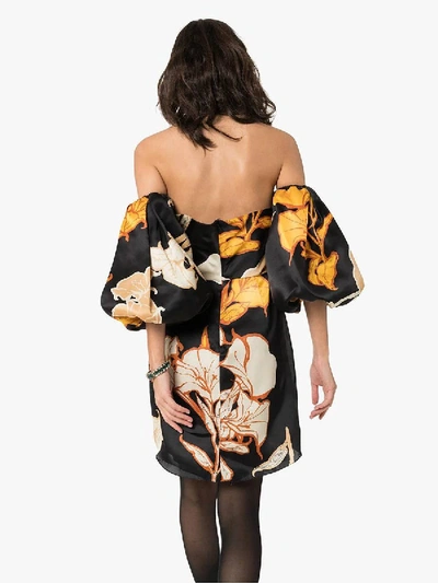 Shop Johanna Ortiz Silk Floral Mini Dress