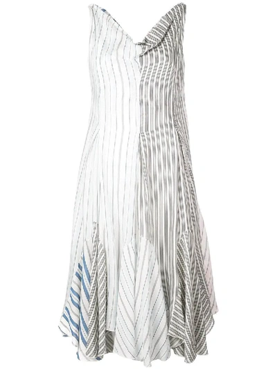 Shop Jw Anderson Striped Handkerchief Dress