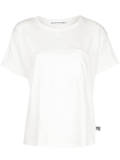 Shop Alexander Wang T Classic Pocket T-shirt In White