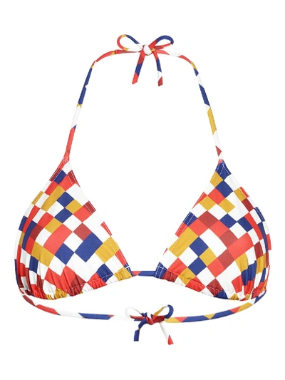 Shop Eres Mosaic Triangle Bikini Top In Multicolor