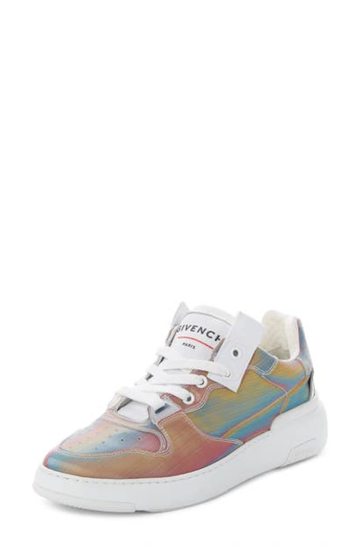 Shop Givenchy Hologram Perforated Low Top Sneaker In Multicolor