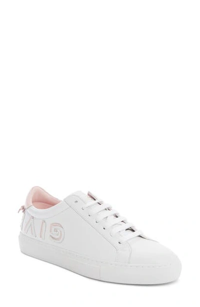 Shop Givenchy Urban Street Logo Sneaker In White/ Peony