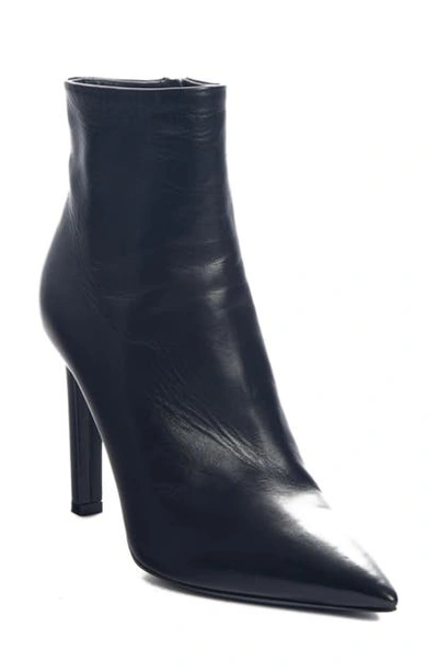 Shop Saint Laurent Kate Pointed Toe Bootie In Black