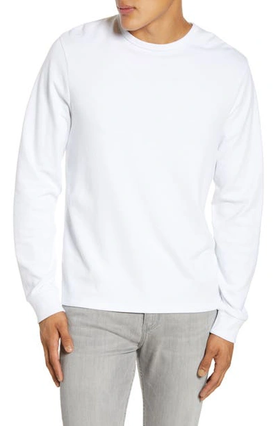 Shop Frame Quilted Back Panel T-shirt In Blanc