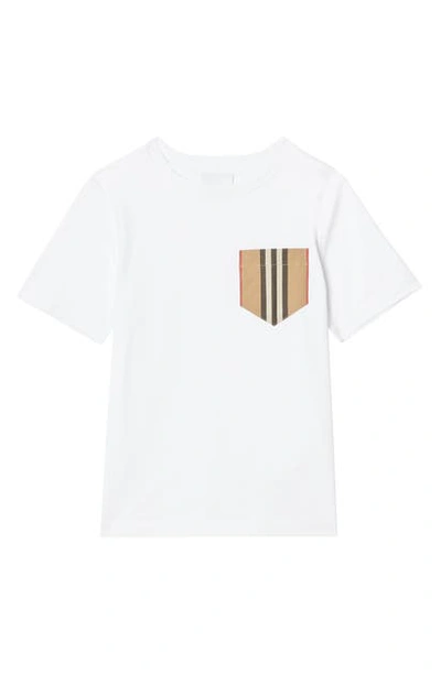 Shop Burberry Icon Pocket T-shirt In White