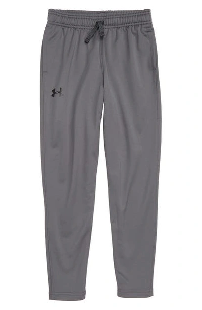Shop Under Armour Brawler Tapered Sweatpants In Graphite/ Black