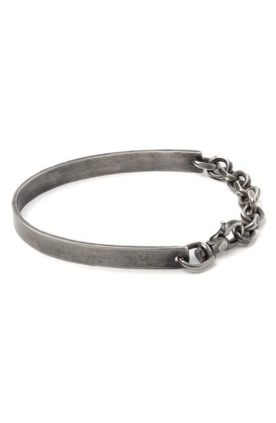 Shop Title Of Work Cuff & Cable Bracelet In Silver