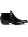 Kenzo Polished Ankle Boots In Black