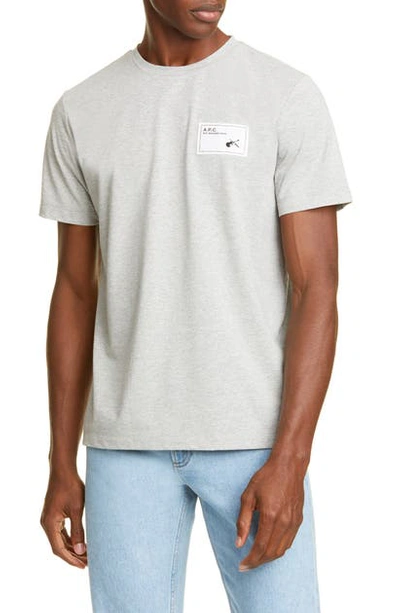 Shop Apc Pepper T-shirt In Grey