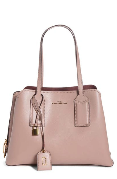 Shop The Marc Jacobs The Editor Leather Tote In Beige