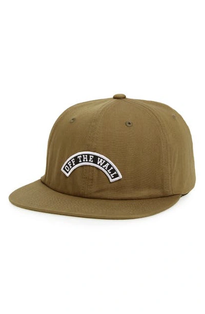 Shop Vans Lowell Vintage Unstructured Baseball Cap In Dirt