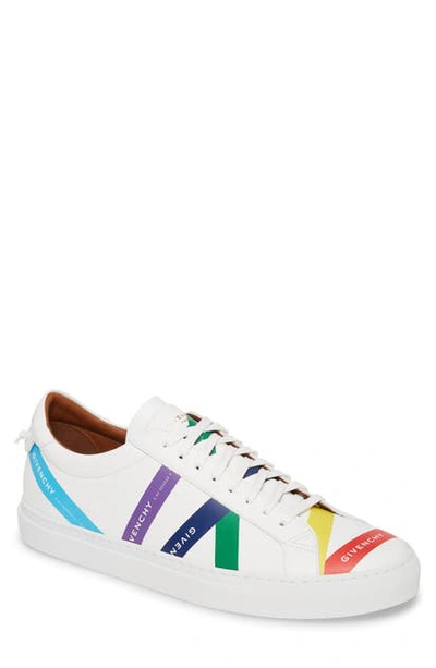 Shop Givenchy Urban Street Rainbow Tape Sneaker In Rainbow Multi