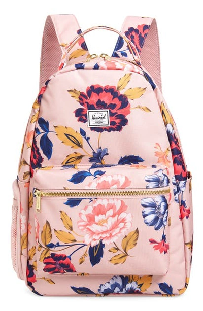 Shop Herschel Supply Co Nova Sprout Diaper Backpack In Winter Flora