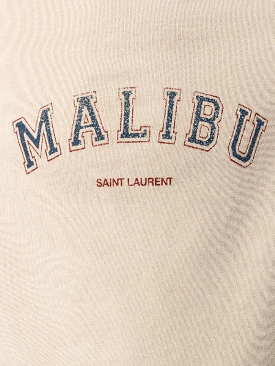 Shop Saint Laurent Neutral Malibu Hoodie