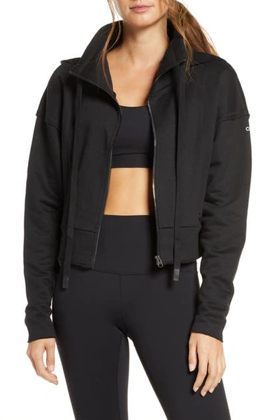 Shop Alo Yoga Track Jacket In Black