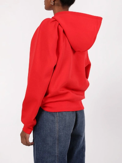 Shop Givenchy Logo Block Hoodie, Red