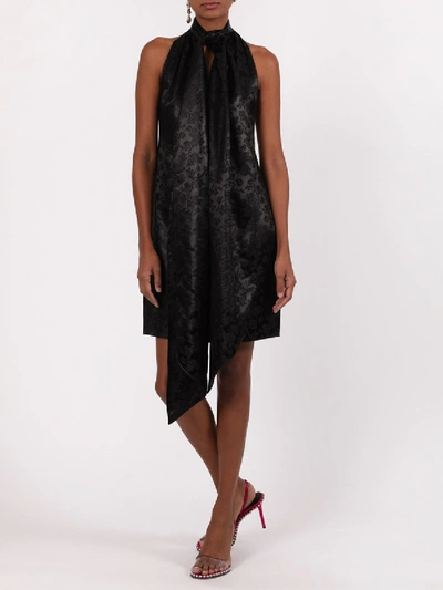 Shop Givenchy Neck Scarf Mini Dress