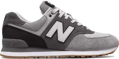 Pre-owned New Balance 574 Military Patch Marblehead In Marblehead/black