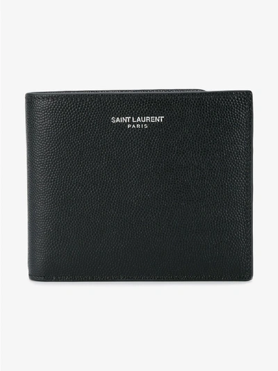 Shop Saint Laurent East/west Leather Wallet