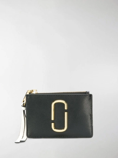 Shop Marc Jacobs Snapshot Zip Wallet In Black